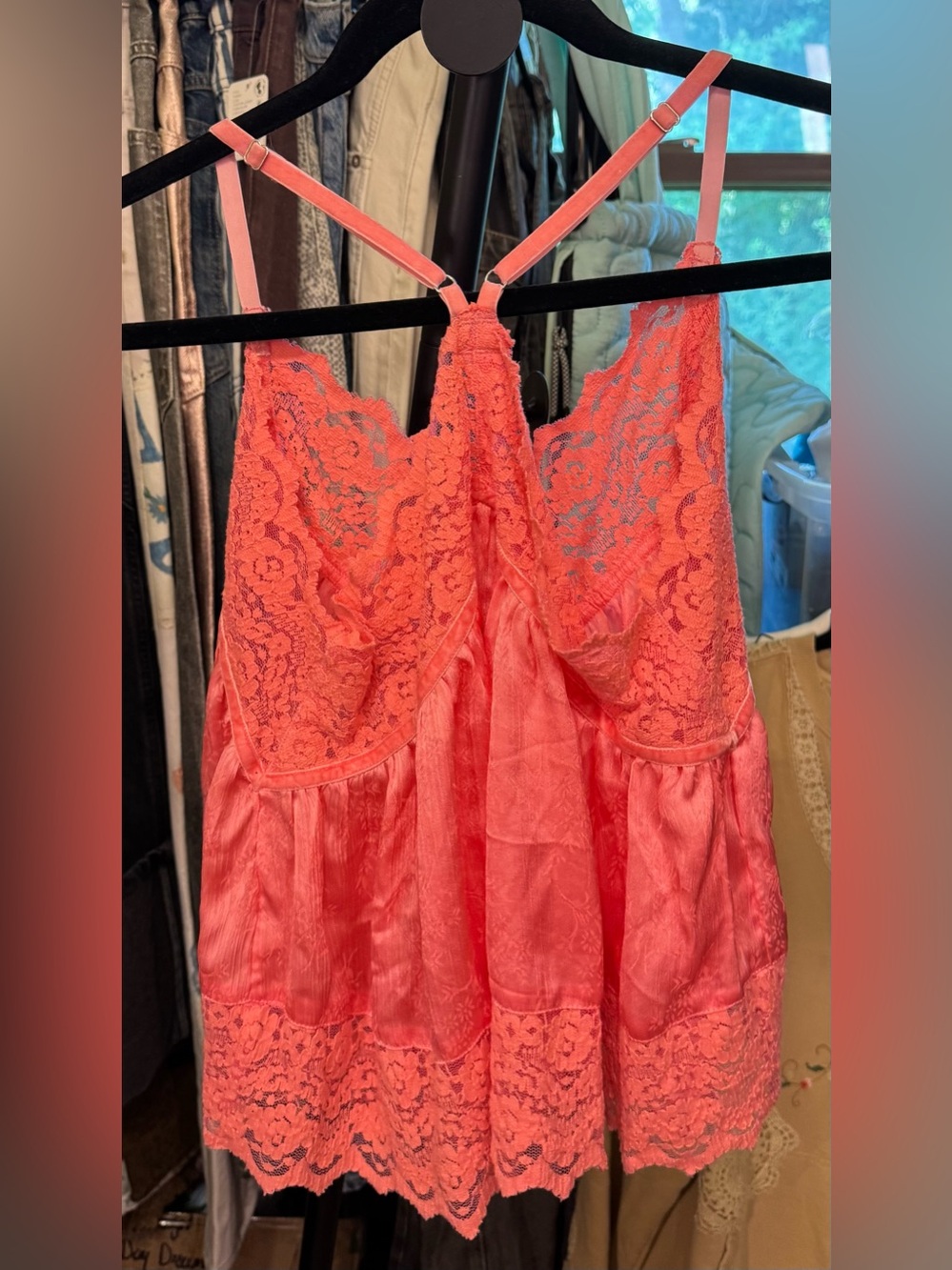 NWT Free People FP Intimately Fiona Satin Cami - conch shell pink - S, M, L - Picture 7 of 11